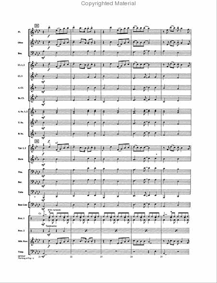 The King of Pop Concert Band scores gallery preview page 3