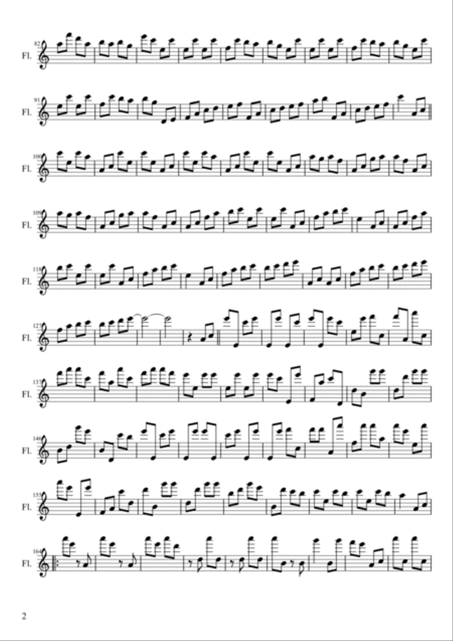 Burners (A Song for Flute) Flute Solo scores gallery preview page 2