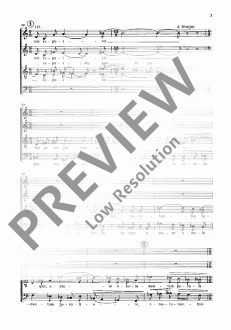 Tres Laudes 4-Part scores gallery preview page 3