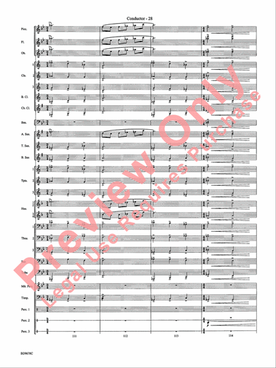 Through the Vulcan's Eye Concert Band scores gallery preview page 31