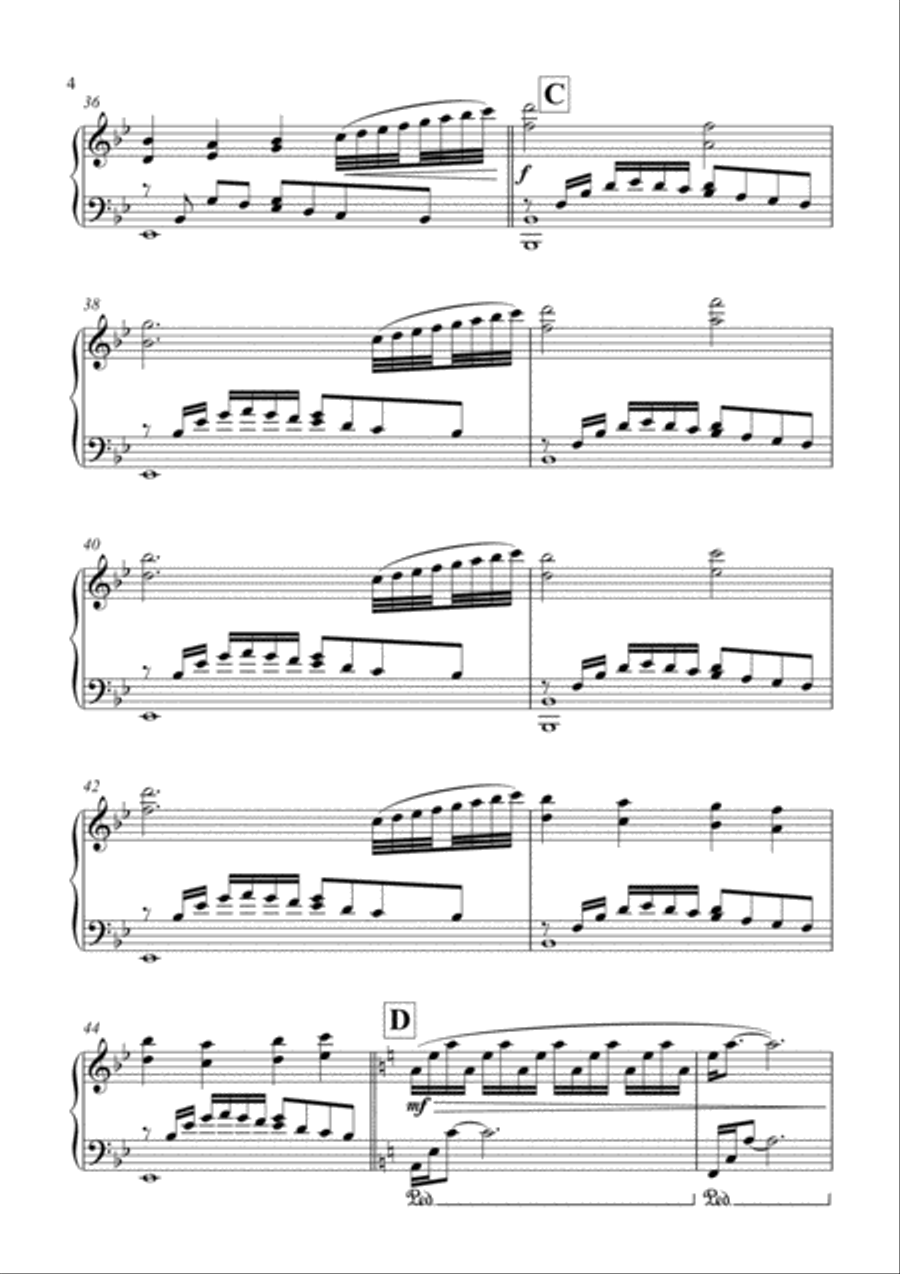 I have to remind myself to breathe... Piano Solo scores gallery preview page 4
