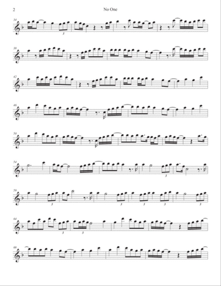 No One Oboe Solo scores gallery preview page 2