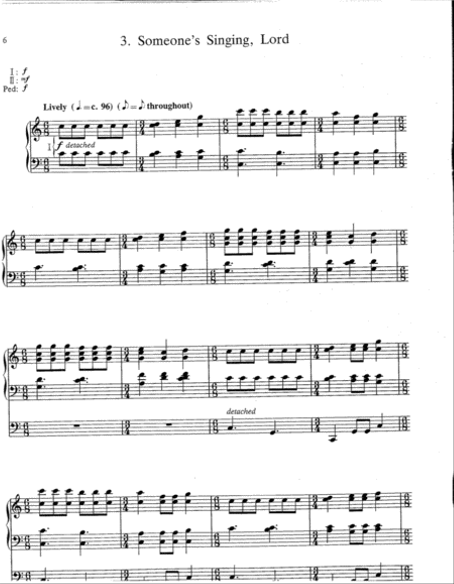 Variations on Kum Ba Yah Organ scores gallery preview page 3