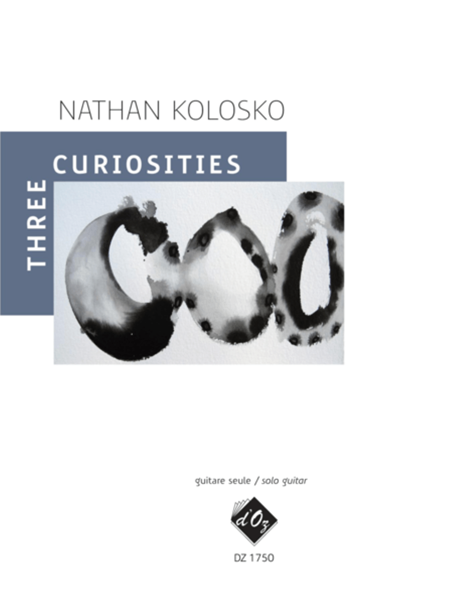 Three Curiosities Three Curiosities Classical Guitar scores gallery preview page 1