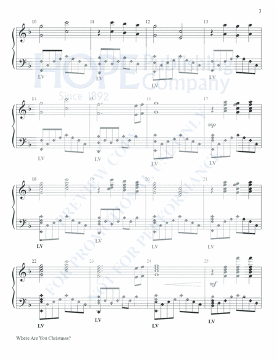 Where Are You Christmas? Where Are You Christmas? Handbell Choir scores gallery preview page 4