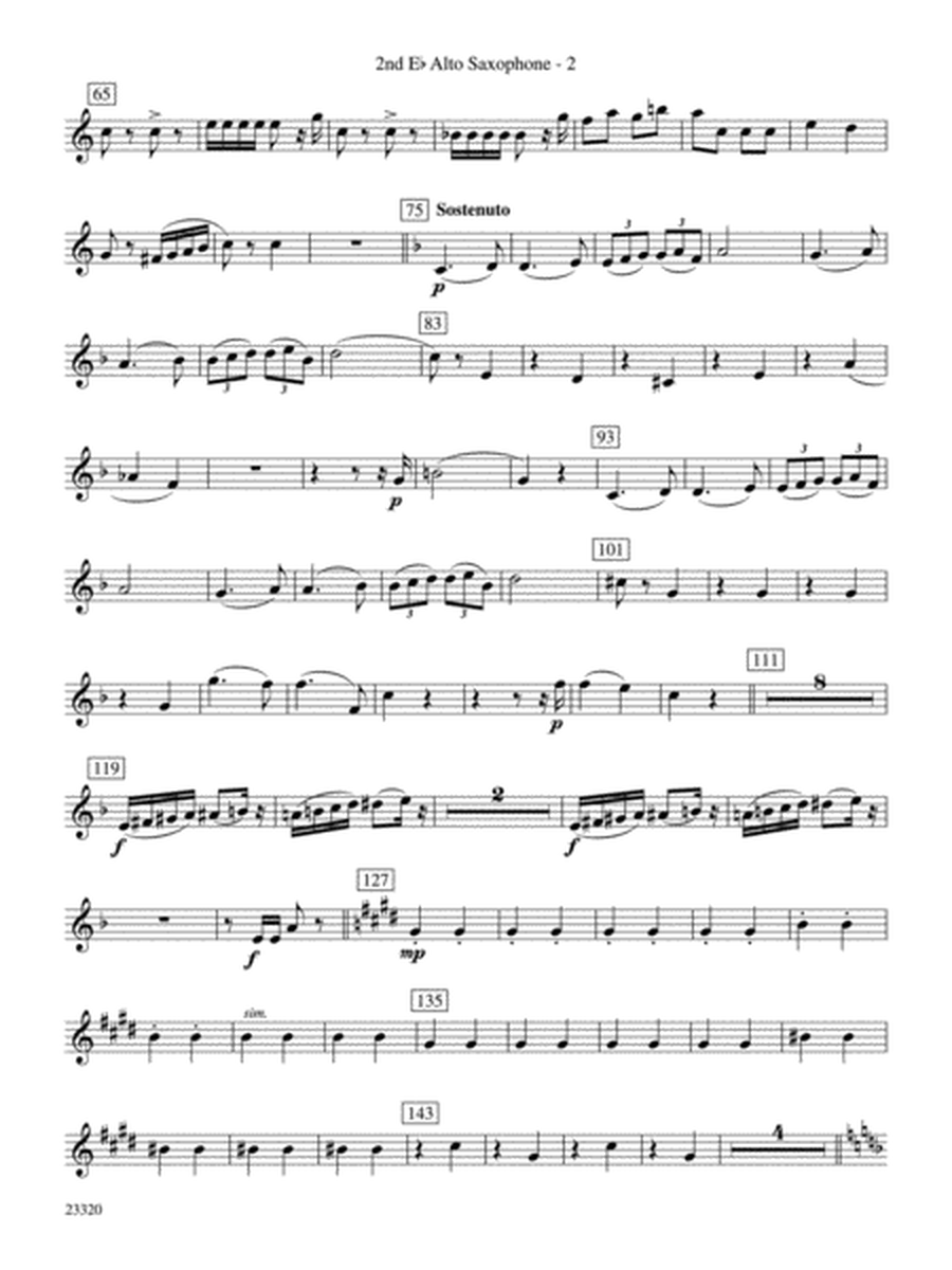 March and Cortege of Bacchus: 2nd E-flat Alto Saxophone