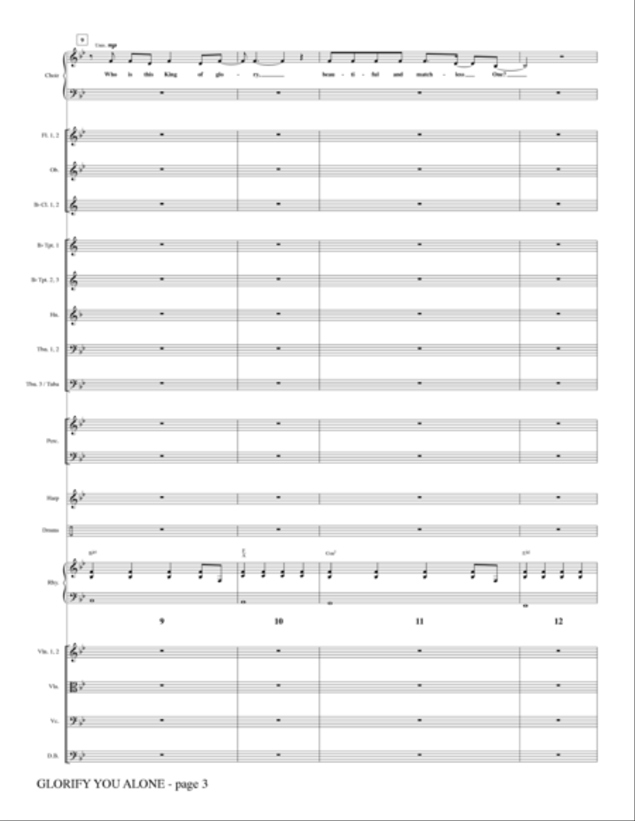 Glorify You Alone - Full Score Choir scores gallery preview page 3