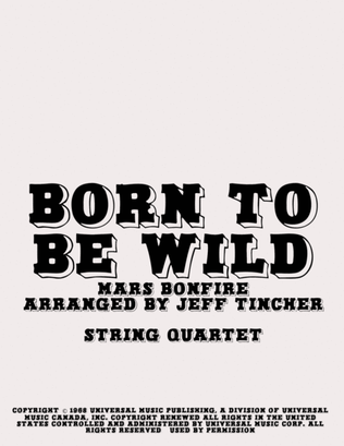 Book cover for Born To Be Wild