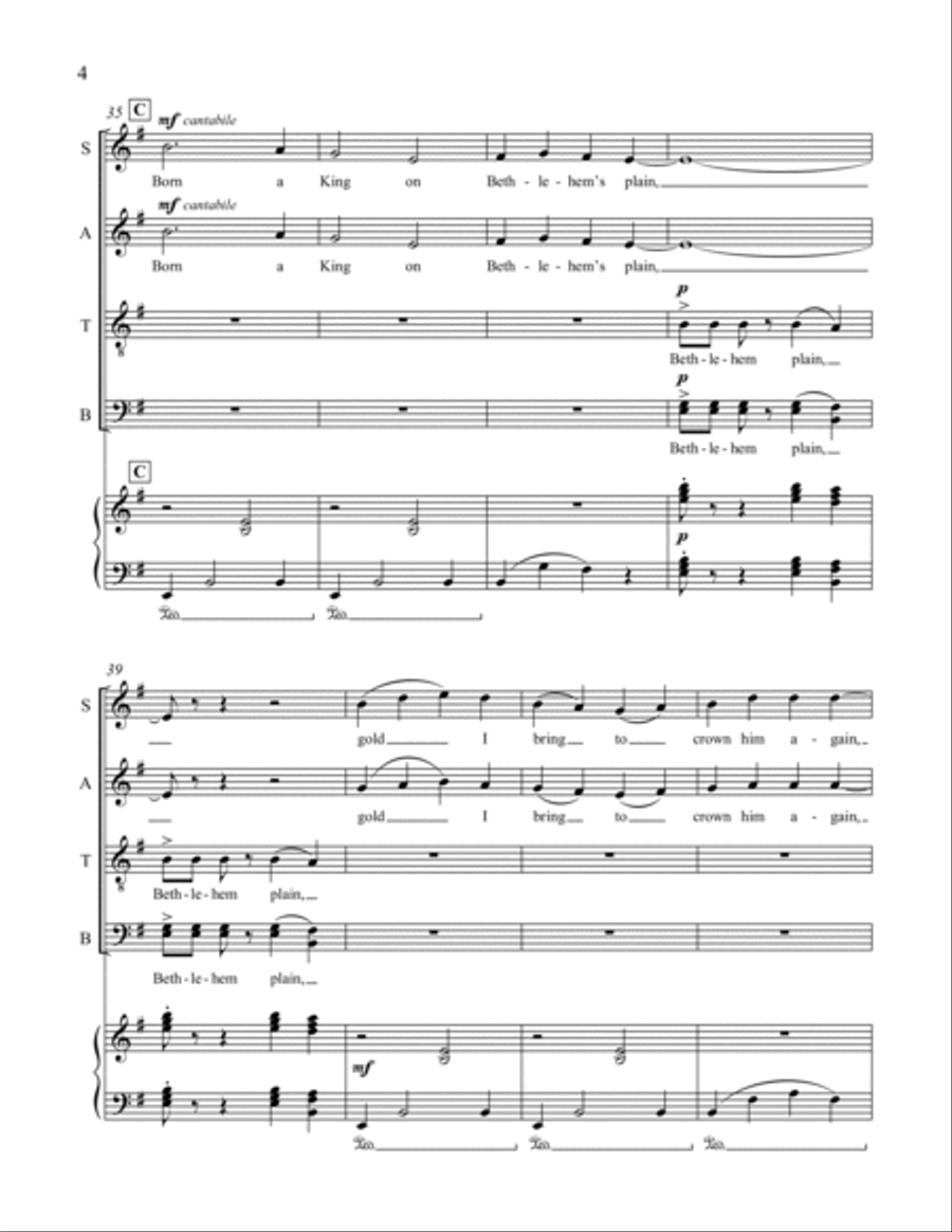 Alpha and Omega: 2. Star of Night 4-Part scores gallery preview page 4