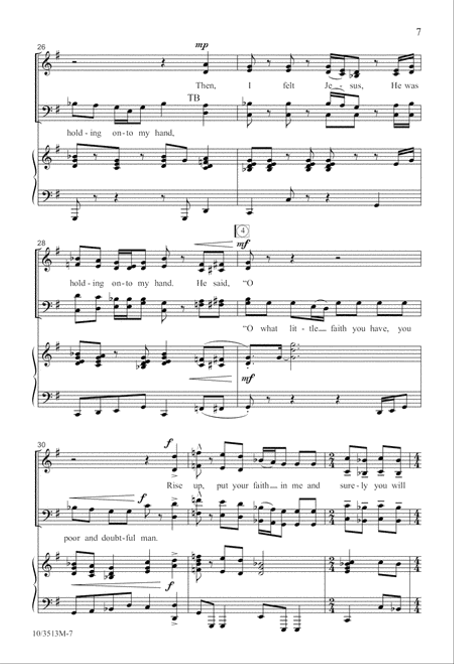 Walking 'Cross the Sea 4-Part scores gallery preview page 7