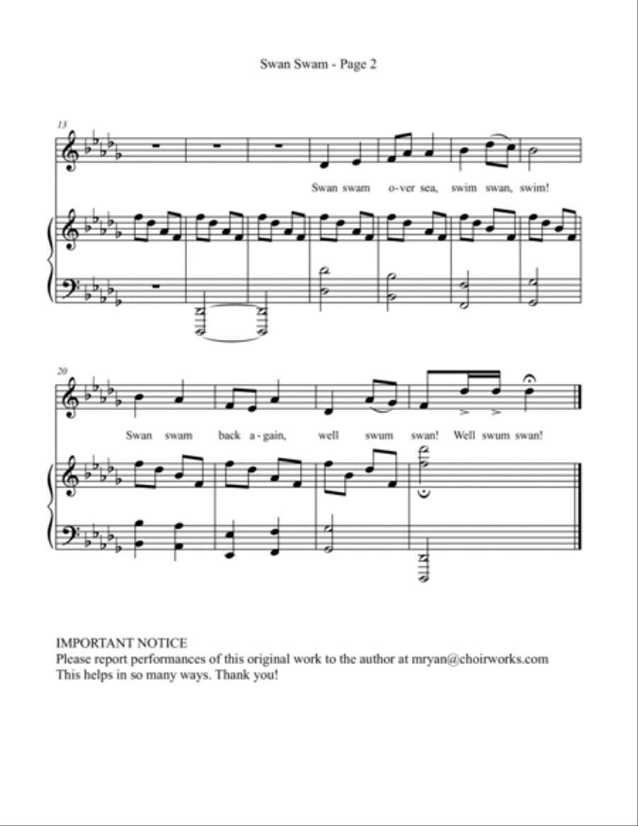 Ten Tone Twisters for Solo Voice & Piano Voice Solo scores gallery preview page 6