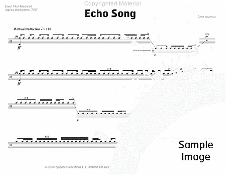 Echo Song Percussion scores gallery preview page 5