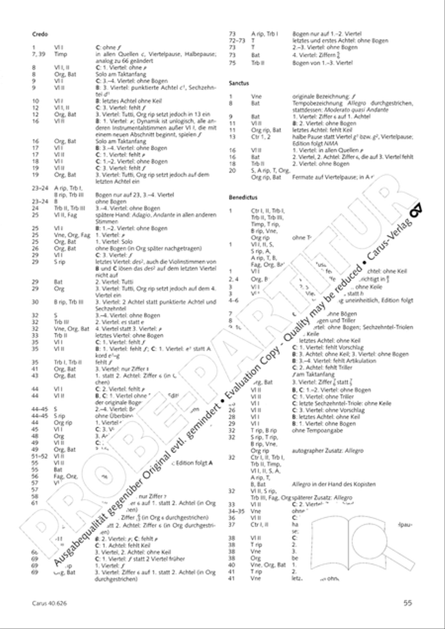 Mass in C Major Mass in C Major 4-Part scores gallery preview page 55