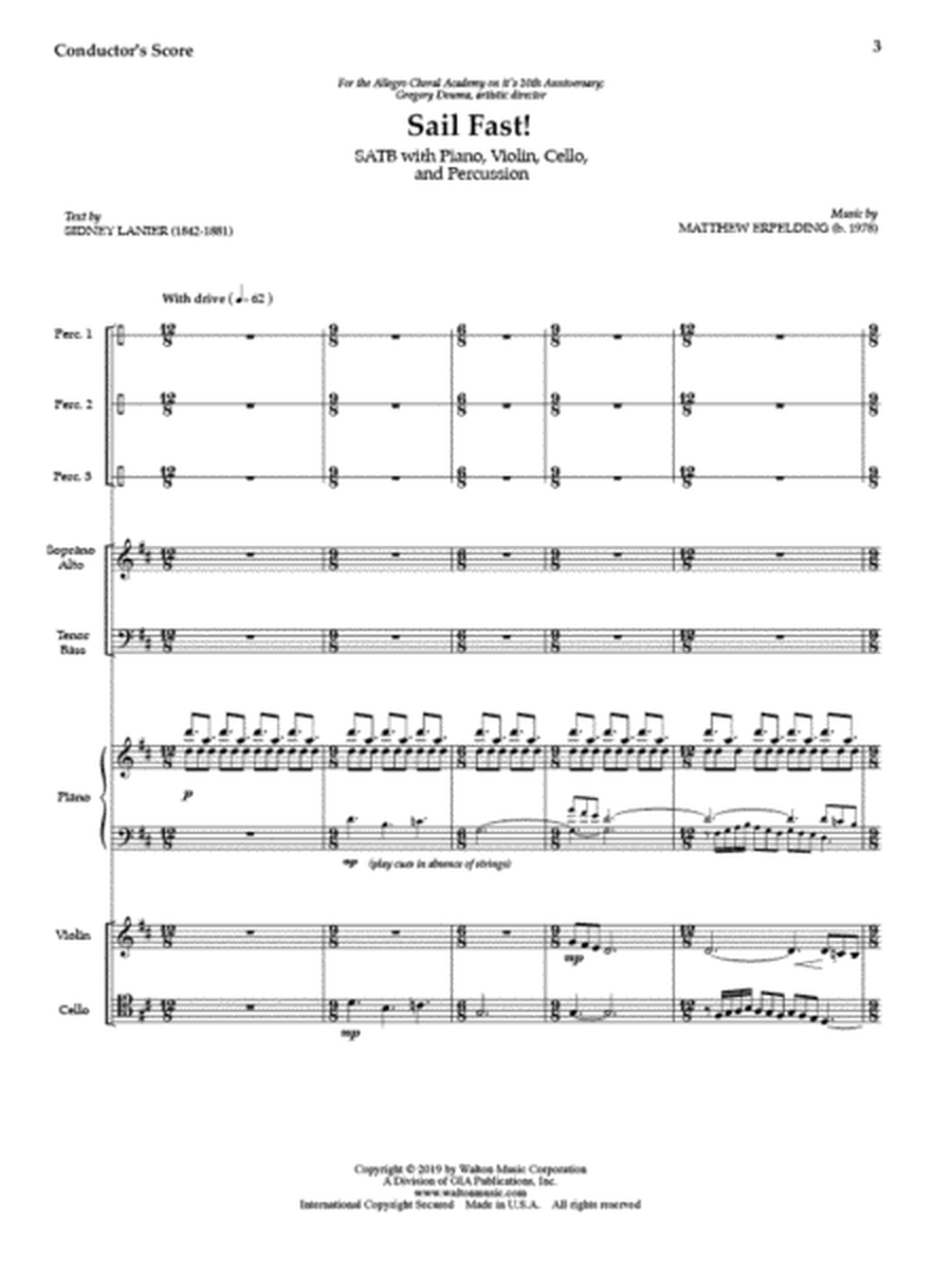 Sail Fast! (Full Score and Parts) image number null