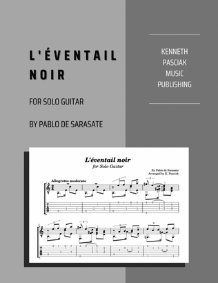 L'éventail noir (for Solo Guitar)