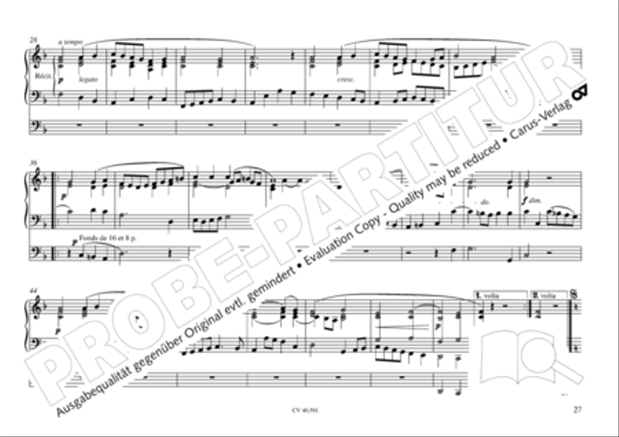 Free Organ Music from the Romantic Period, Vol. III (Freie Orgelmusik der Romantik, Band III) Organ scores gallery preview page 28