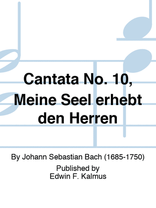 Book cover for Cantata No. 10, Meine Seel erhebt den Herren