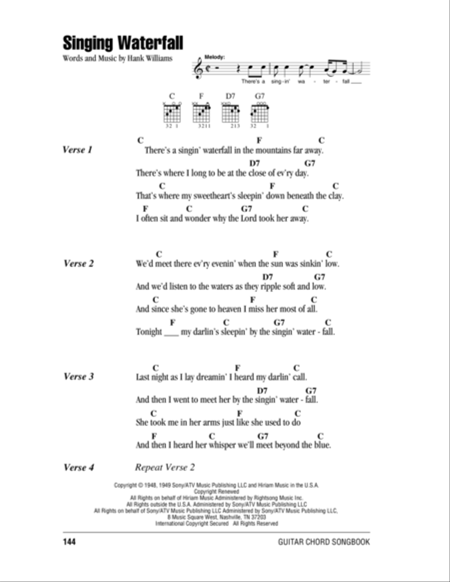 Singing Waterfall Electric Guitar scores gallery preview page 1