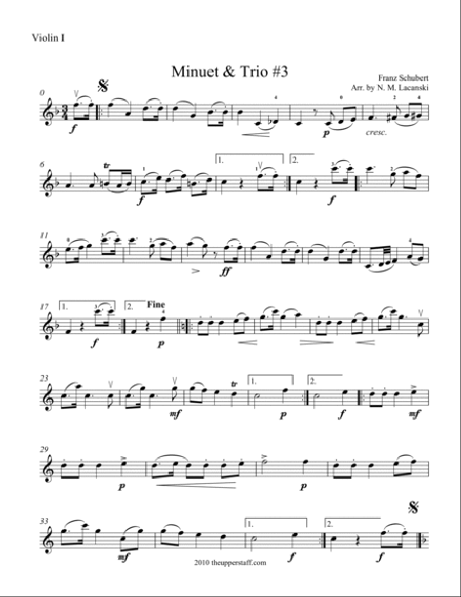 Minuet and Trio #3 Minuet and Trio #3 String Orchestra scores gallery preview page 5