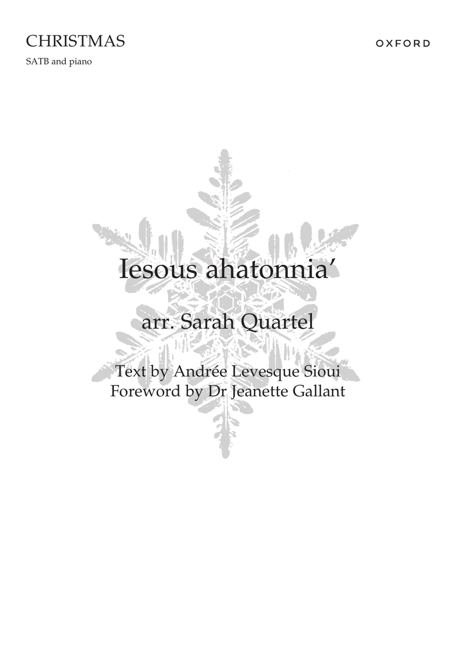 Iesous ahatonnia' Iesous ahatonnia' Score scores gallery preview page 1