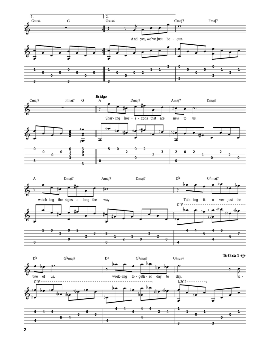 We've Only Just Begun We've Only Just Begun Acoustic Guitar scores gallery preview page 2