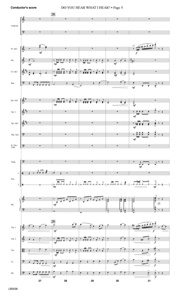 Do You Hear What I Hear? (Orchestration) (arr. Harry Simeone) - Score