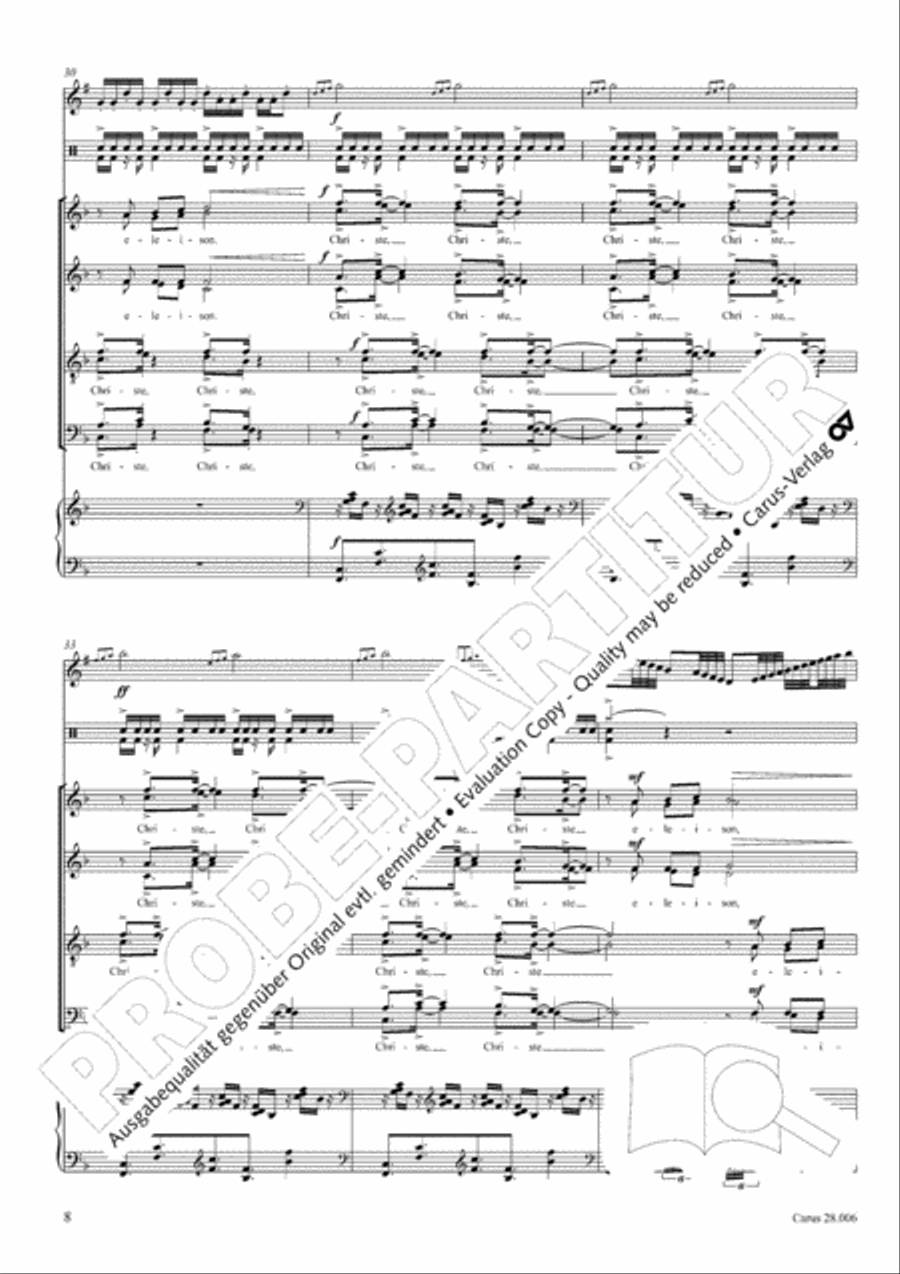 Pastoral Mass 4-Part scores gallery preview page 9