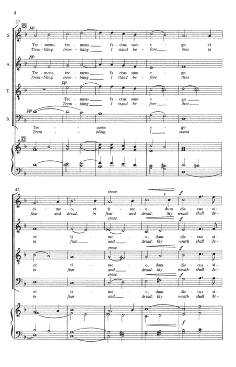 Libera me 4-Part scores gallery preview page 4