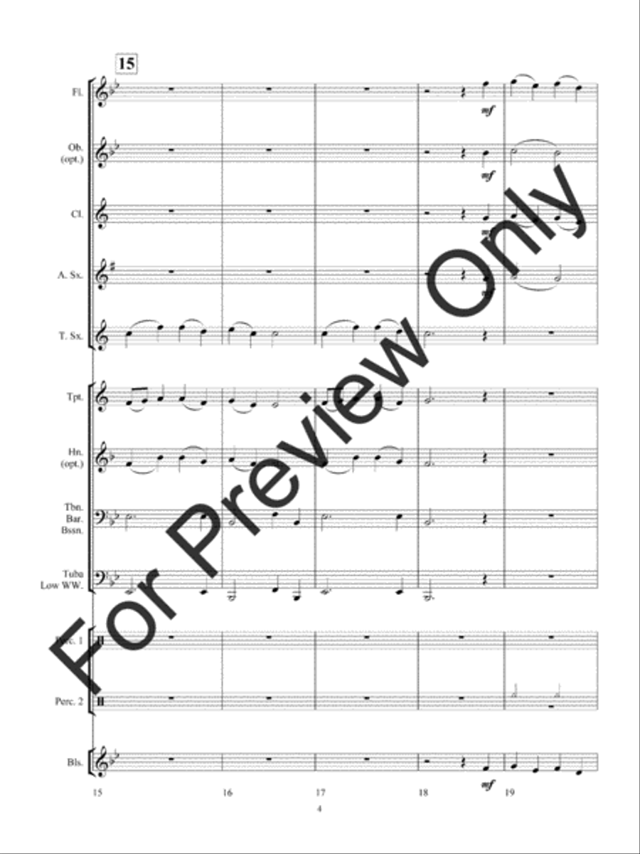 Chase Through The Midnight Forest Concert Band scores gallery preview page 7
