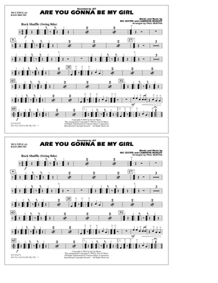 Are You Gonna Be My Girl (arr. Paul Murtha) - Multiple Bass Drums