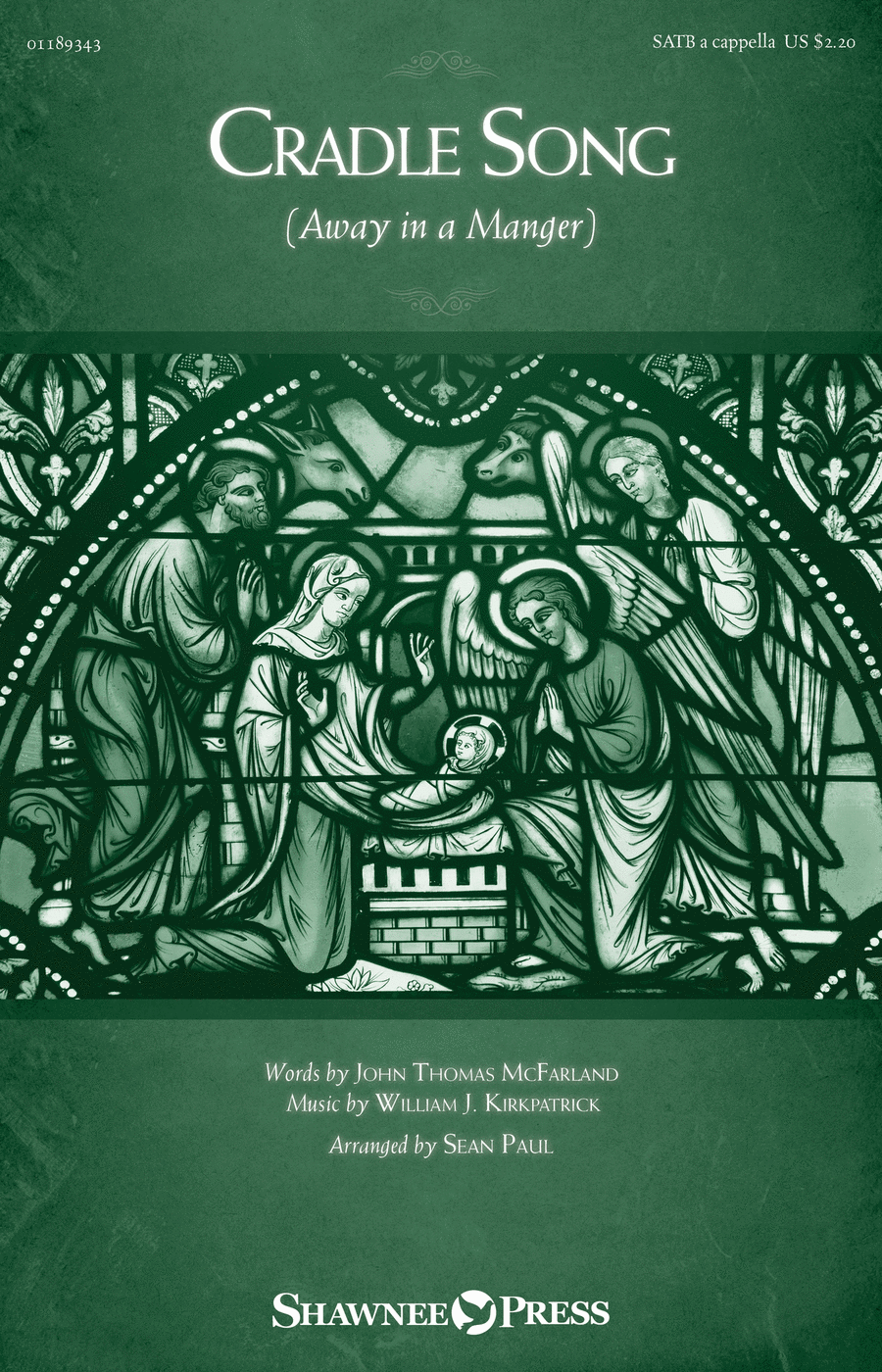 Cradle Song (Away in a Manger) 4-Part scores gallery preview page 1
