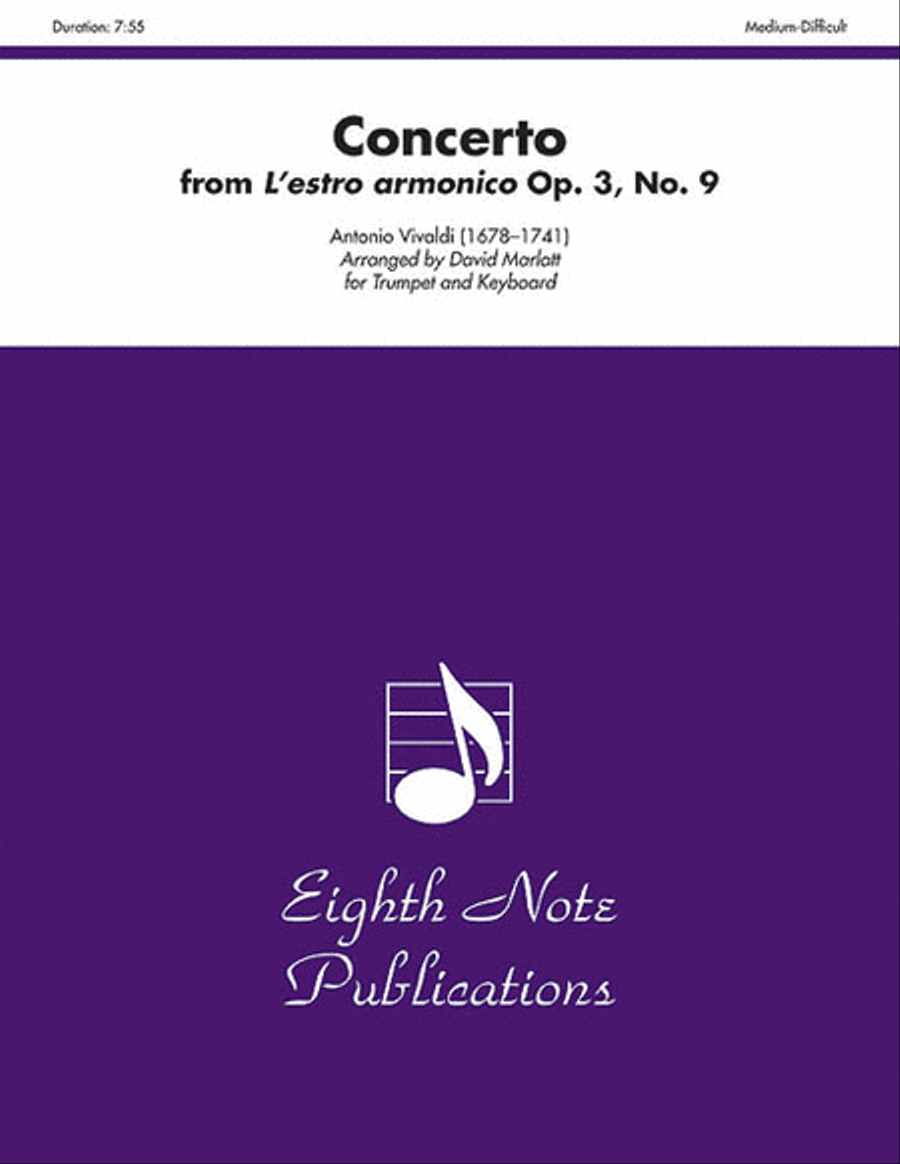 Concerto from L'estro armonico Op. 3, No. 9 Small Ensemble scores gallery preview page 1
