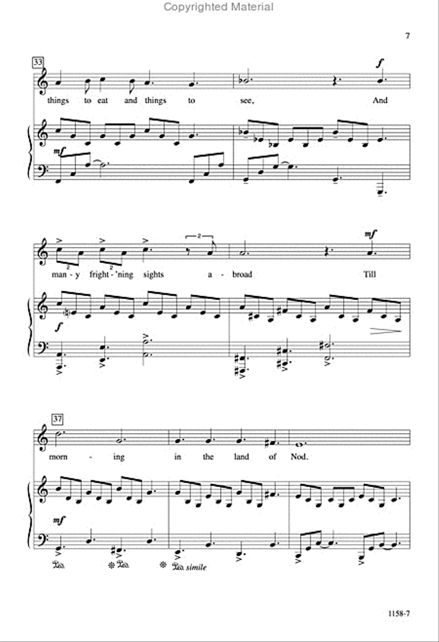 The Land of Nod - SA Octavo SA scores gallery preview page 6