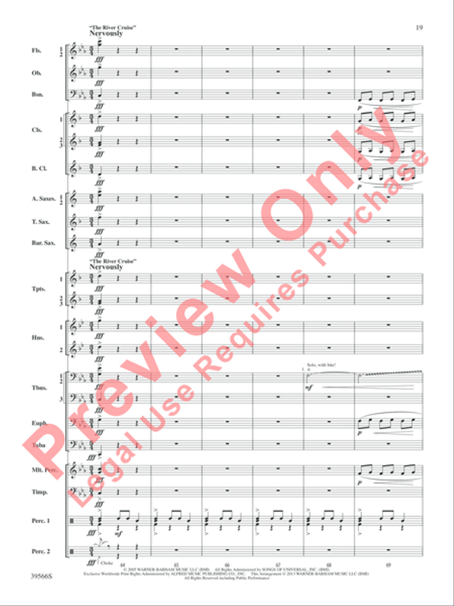 At the Movies with Danny Elfman Concert Band scores gallery preview page 20