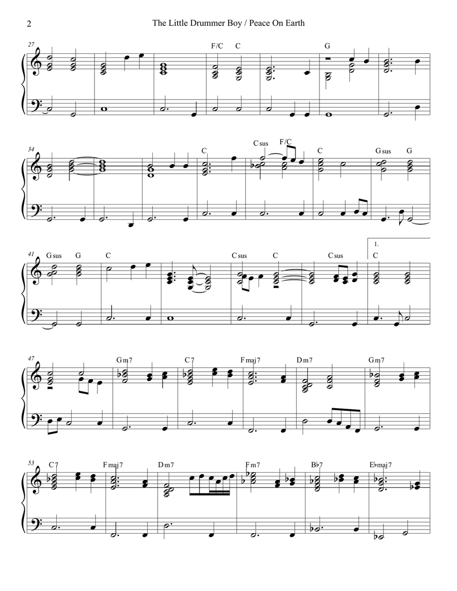 Peace On Earth Woodwind Duet scores gallery preview page 5