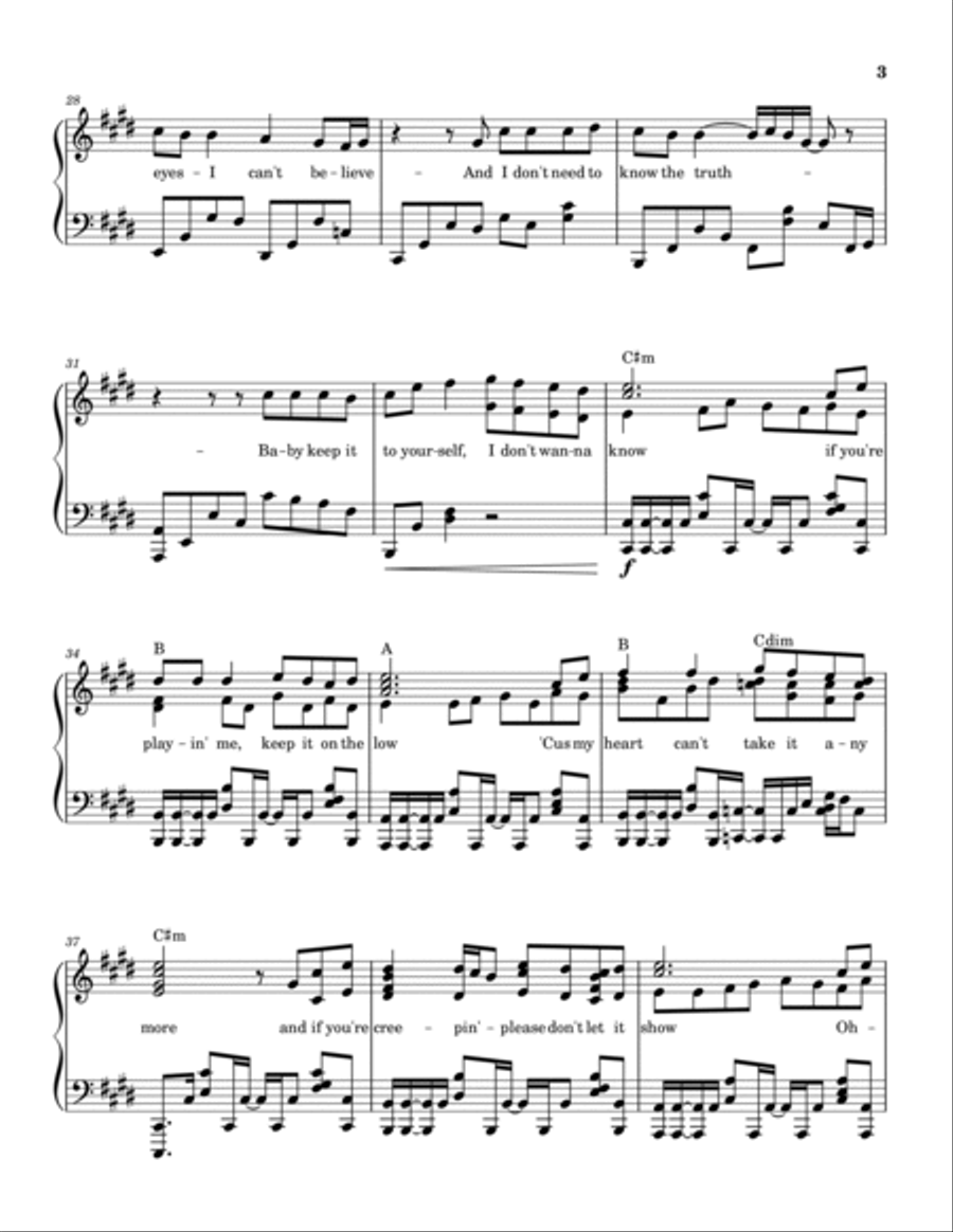 Creepin' Piano Solo scores gallery preview page 3