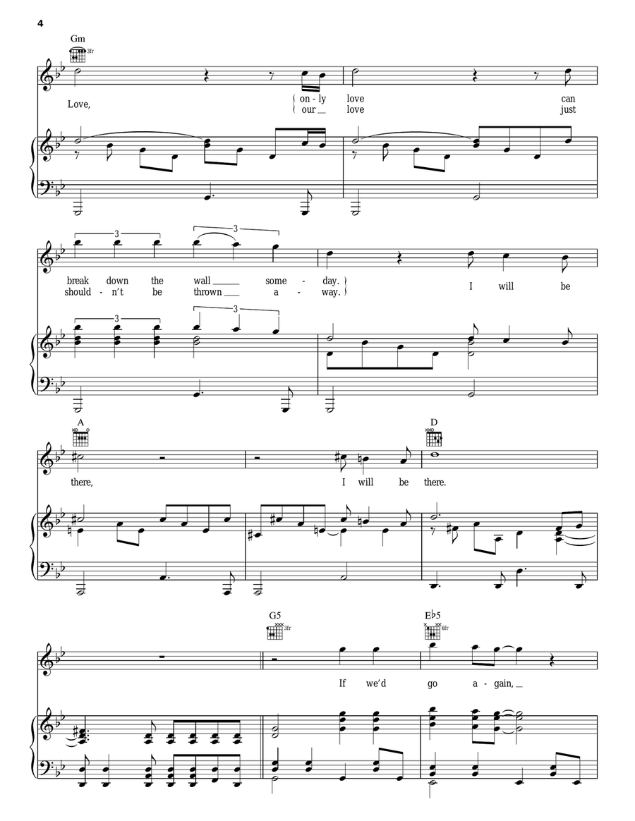 Still Loving You Piano, Vocal, Guitar scores gallery preview page 4