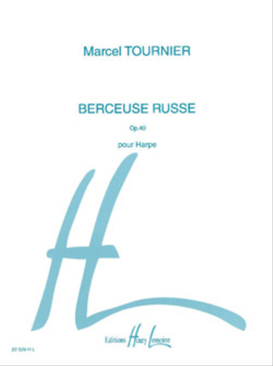 Berceuse russe Op. 40 Harp scores gallery preview page 1