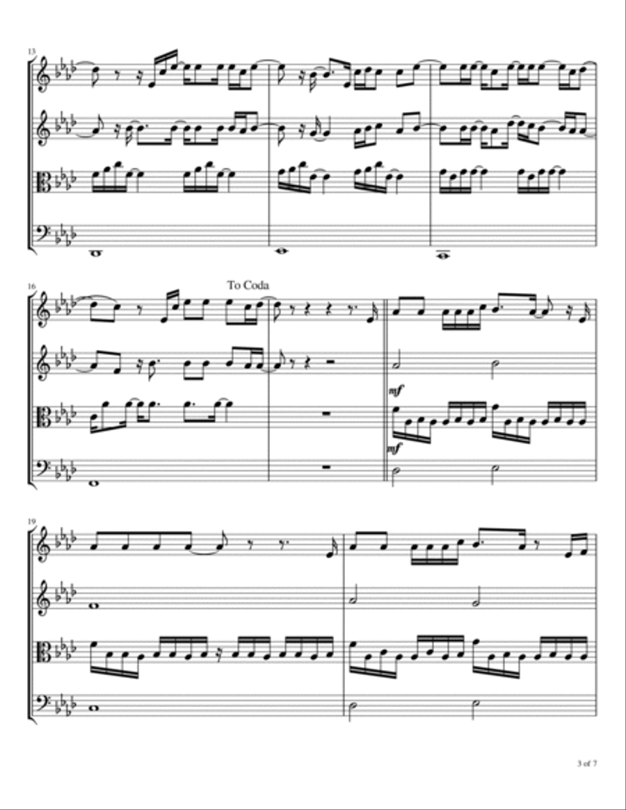 Sparrows Sparrows String Quartet scores gallery preview page 4