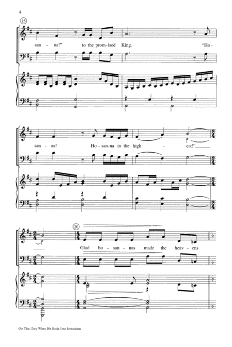 On that Day When He Rode into Jerusalem 2-Part scores gallery preview page 4