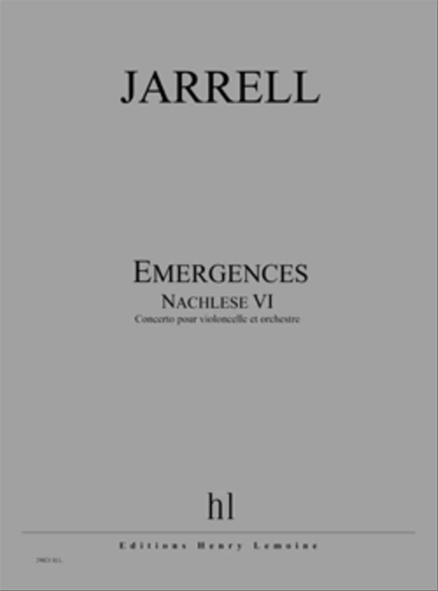 Emergences - Nachlese VI Emergences - Nachlese VI Orchestra scores gallery preview page 1