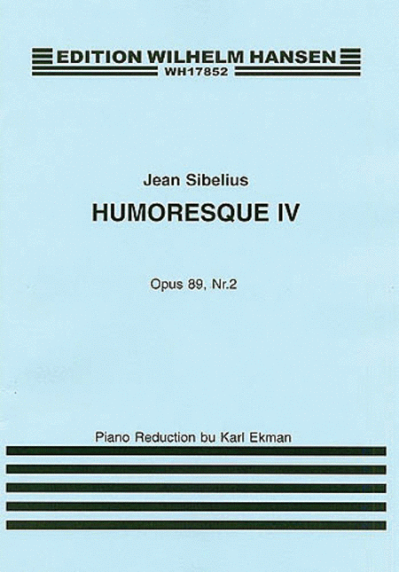 Jean Sibelius: Humoresque IV Op.89 No.2 (Violin/Piano)