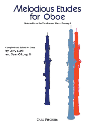 Book cover for Melodious Etudes For Oboe