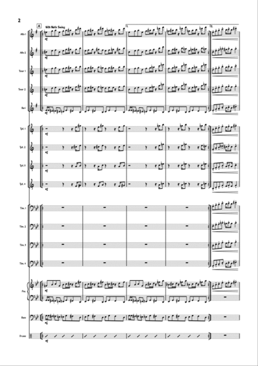 Dummy! Dummy! Jazz Ensemble scores gallery preview page 2