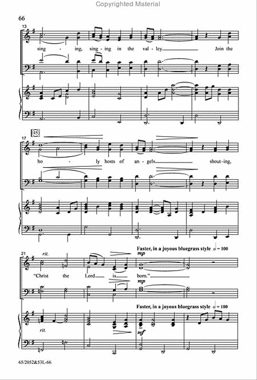 The Heart of Christmas - SATB Score with Performance CD 4-Part scores gallery preview page 17