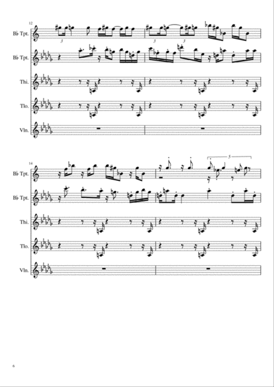 Tramp iii Tramp iii Small Ensemble scores gallery preview page 6