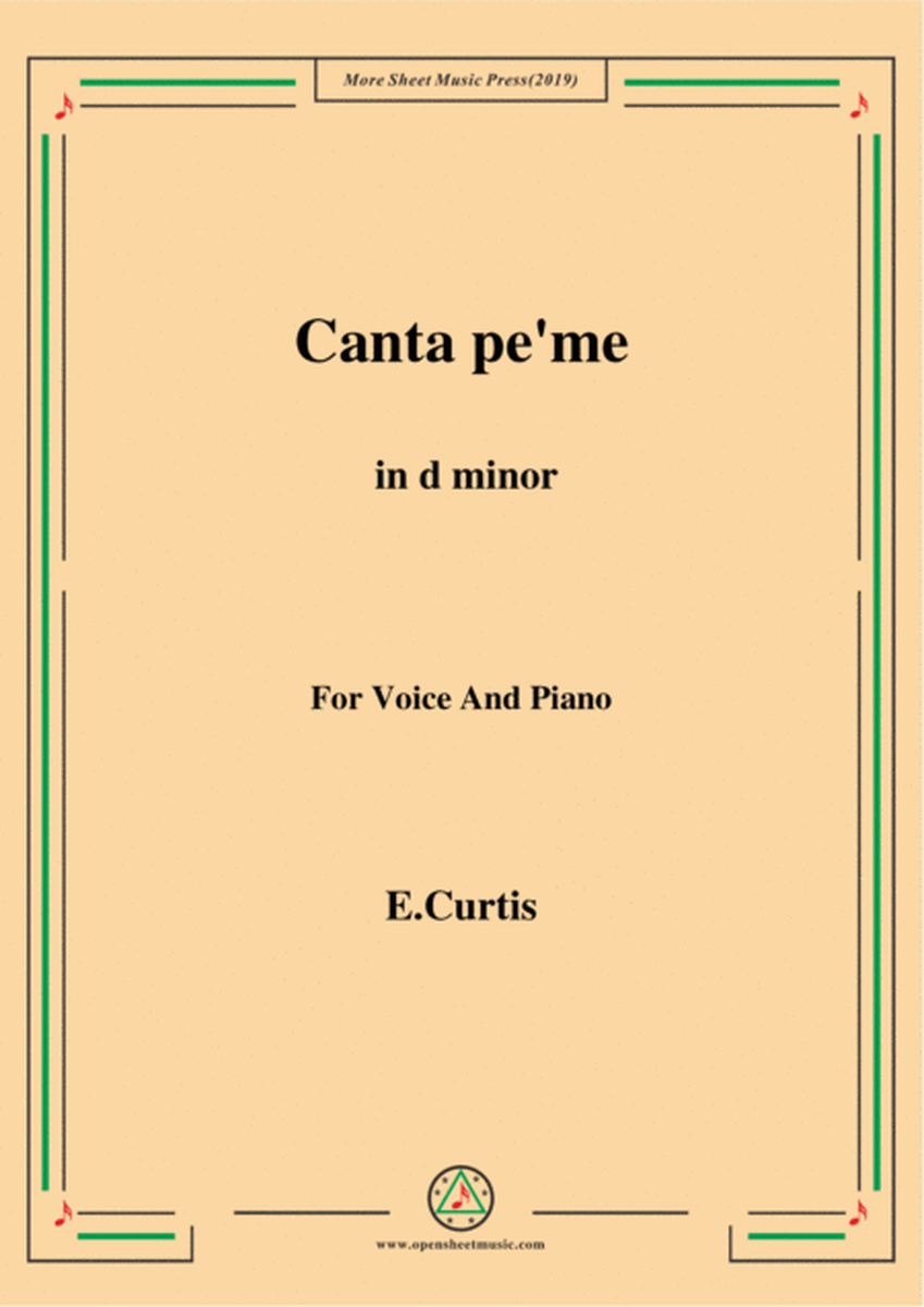 De Curtis-Canta pe' me in d minor