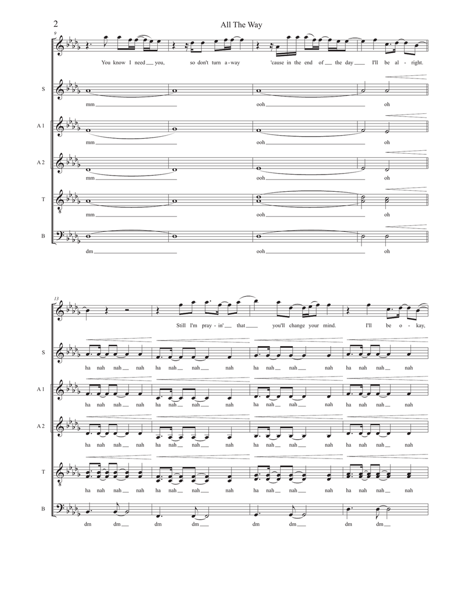 All The Way 4-Part scores gallery preview page 2
