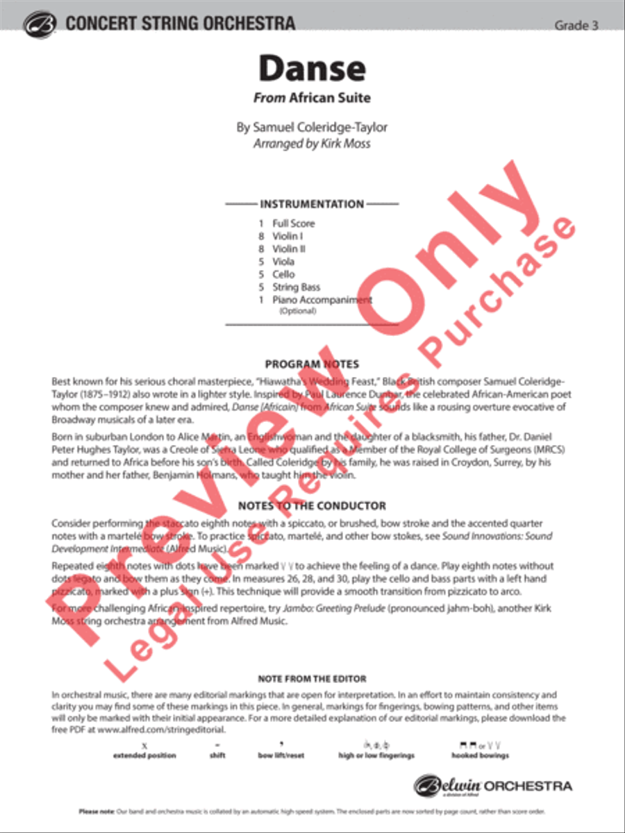 Danse Danse String Orchestra scores gallery preview page 2
