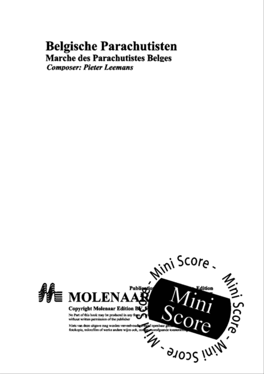 Belgische Parachutisten Concert Band scores gallery preview page 3